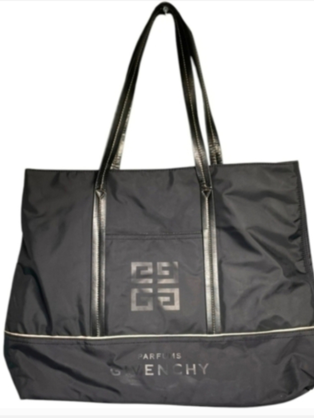 Givenchy Parfum Black Nylon Logo Tote
